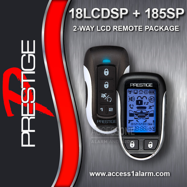 Prestige 18LCDSP 2-Way LCD Remote Control Package